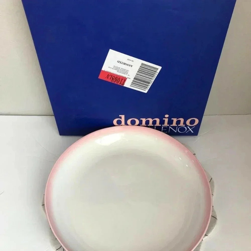 NEW Domino by Lenox Optique Low Serving Bowl 14" #884185